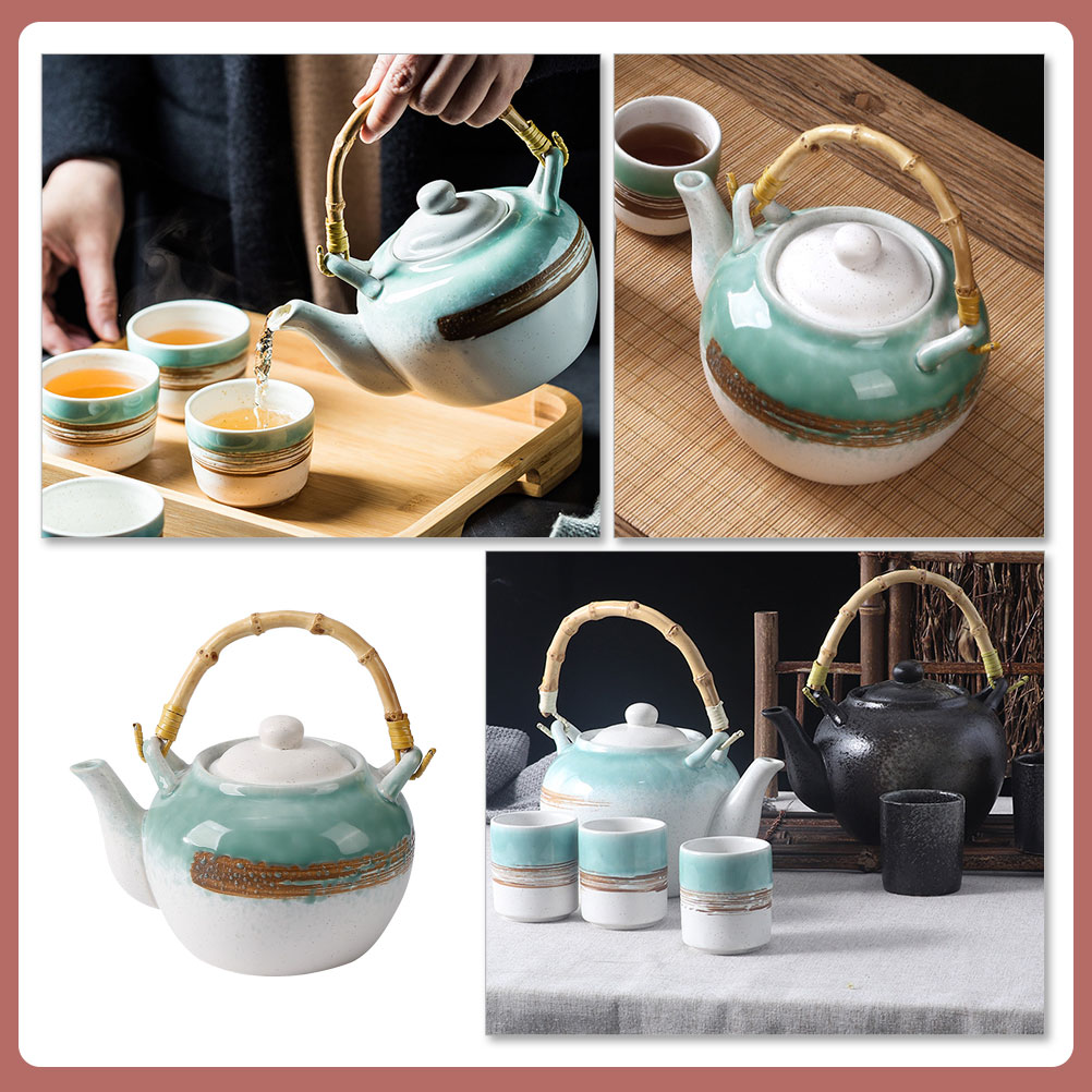 Household Tea Kettle Ceramic Tea Making Pot Teapot Practical Teapot with Handle