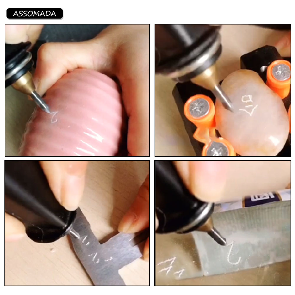 Elektrische Graveren Pen Voor Metalen Rvs Glas Plastic Etsen Met Carbide Tips Craft Stencils Graveur Tool 220V-240V