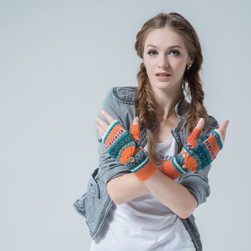 Flip-Handschuhe Dunkelbraun - Fäustlinge Mit Fingerklappe