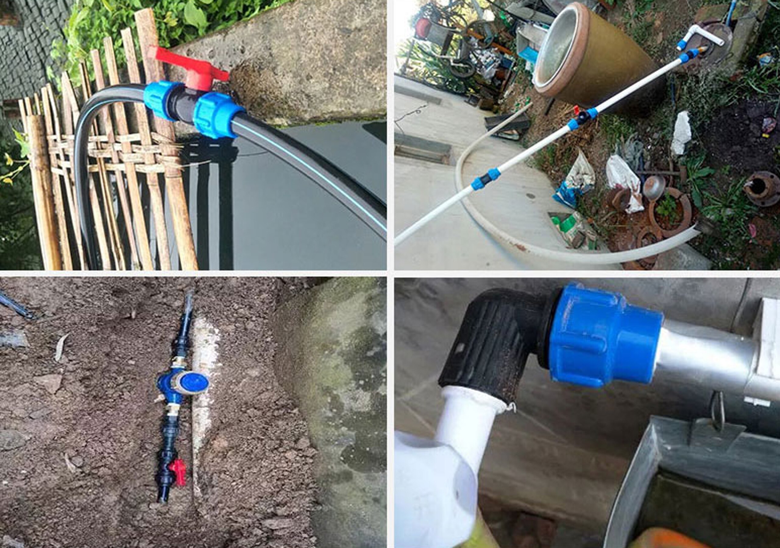 20/25/32/40/50mm PVC PE tubo grifo divisor de agua conector de válvula rápida de plástico jardín agricultura riego accesorios de tubería de agua