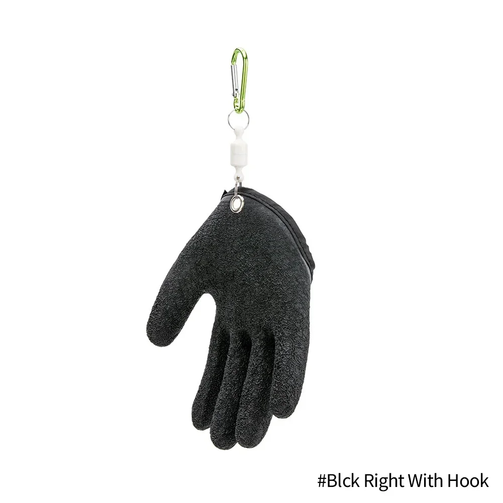 Vissershandschoenen Volledige vinger Antislip Duurzaam Werk Snijbestendige handschoen Vissersbescherming Hand Visgrijper Latexhandschoenen Links/Rechts: Roze