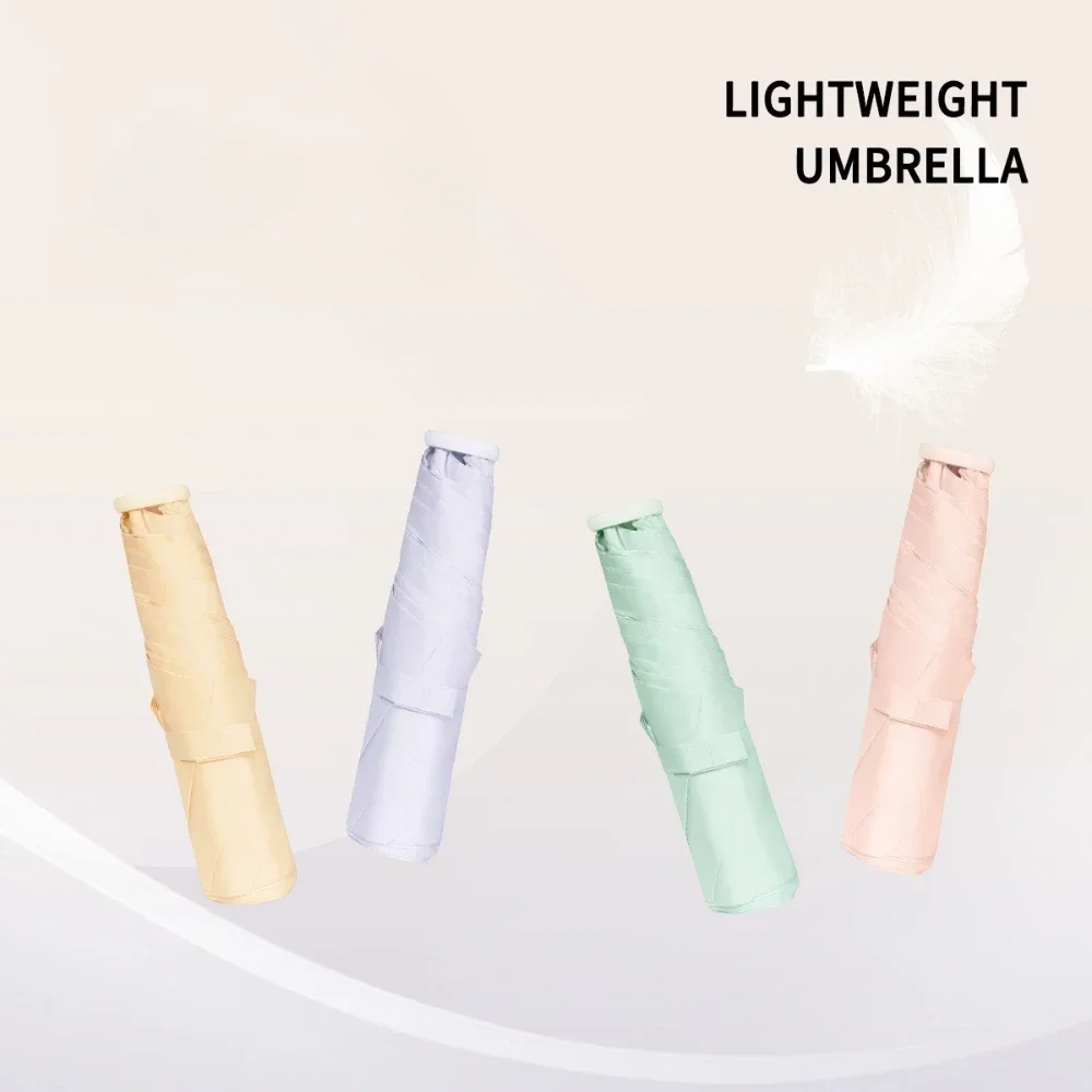 Paraguas de sol ultraligero, compacto y portátil, protección UV, plegable, estético