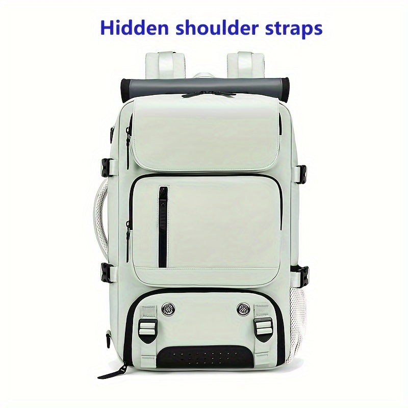 Woman travel backpack,waterproof 16 inch Business Laptop Backpack with Shoe Bag Hidden USB charging port Hiking camping backpack: light green