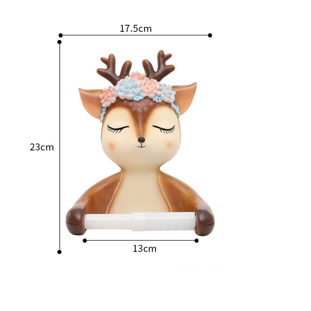 Ponsvrije cartoon dieren huis rol papier doos vreemde decoratie rol papier buis toiletpapier doos wandhanger: 1