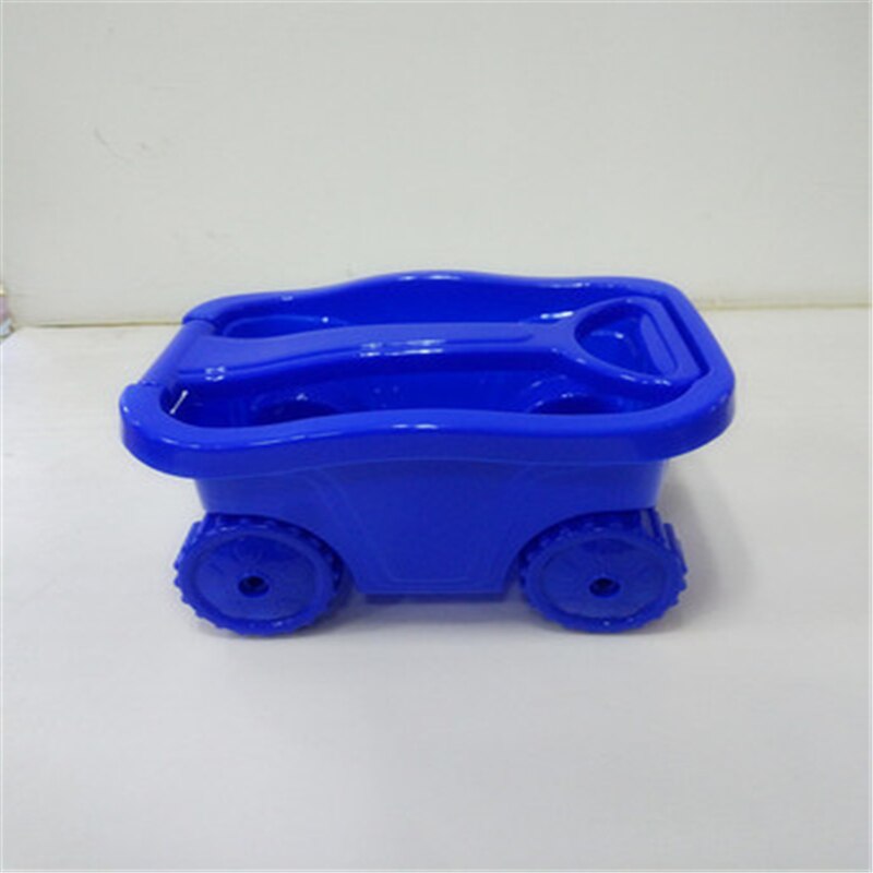 Kit de chariot de plage, jouets de communication parent-enfant, bébé jouant au sable, jouets de plage: Bleu