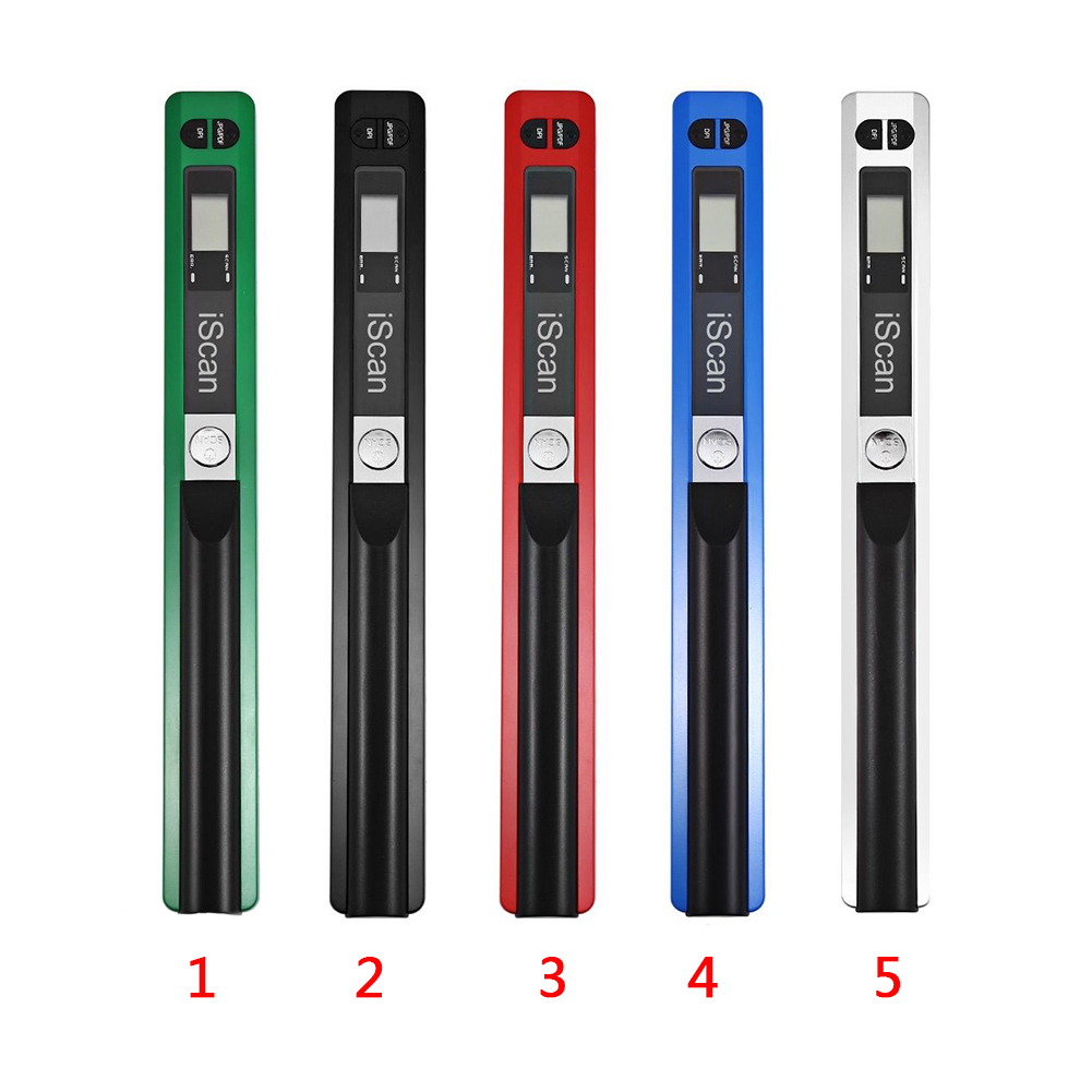 Mini-dokumentenscanner mit 900 dpi, tragbar, handlich, hochgeschwindigkeitsscanner, jpeg/pdf-format, kompakt, usb, 2.0 stifte, lcd-display.