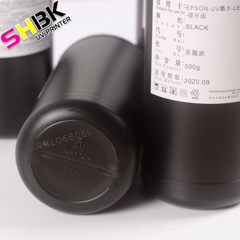 Shippping libero inchiostro UV a2 a3 a4 Cilindro uv stampante uv inchiostro stampante mandati e gonfiati uv duro inchiostro DX4 DX5 DX10 TX800 XP600 uv inchiostro 250ml 500ml
