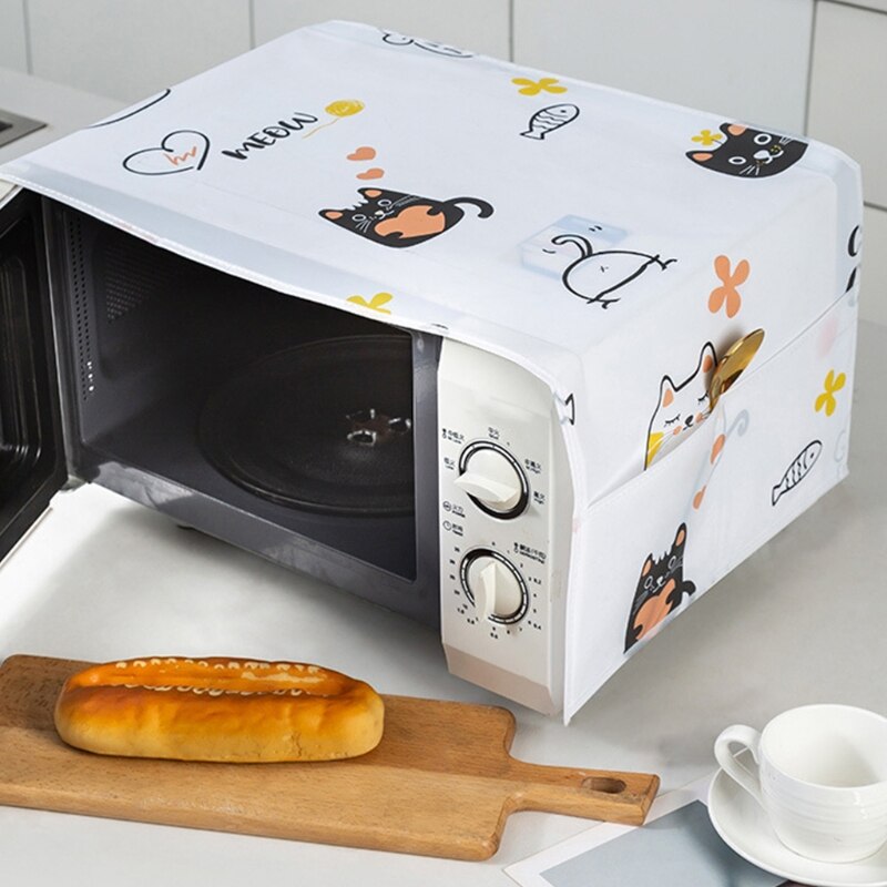 Nordic Microwave Oven/Oven Dust Cover Grease Proof Kitchen Accessories Reusable