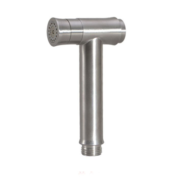 One Key Press Double Function Bathroom Toilet Bidet Faucet Kit Stainless Steel Brushed Bidet Sprayer Set Mount On Tank BD033: only shower