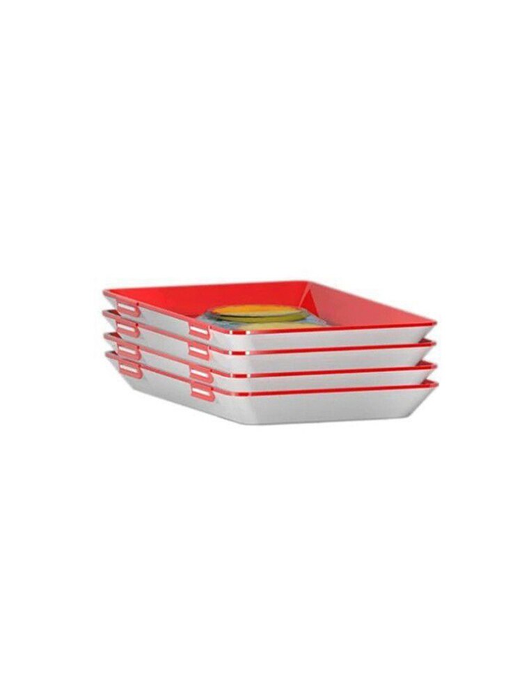 Clever Tray Food Plastic Preservation Tray Kitchen Items Food Storage Container Set Food Fresh Storage Microwave Cover