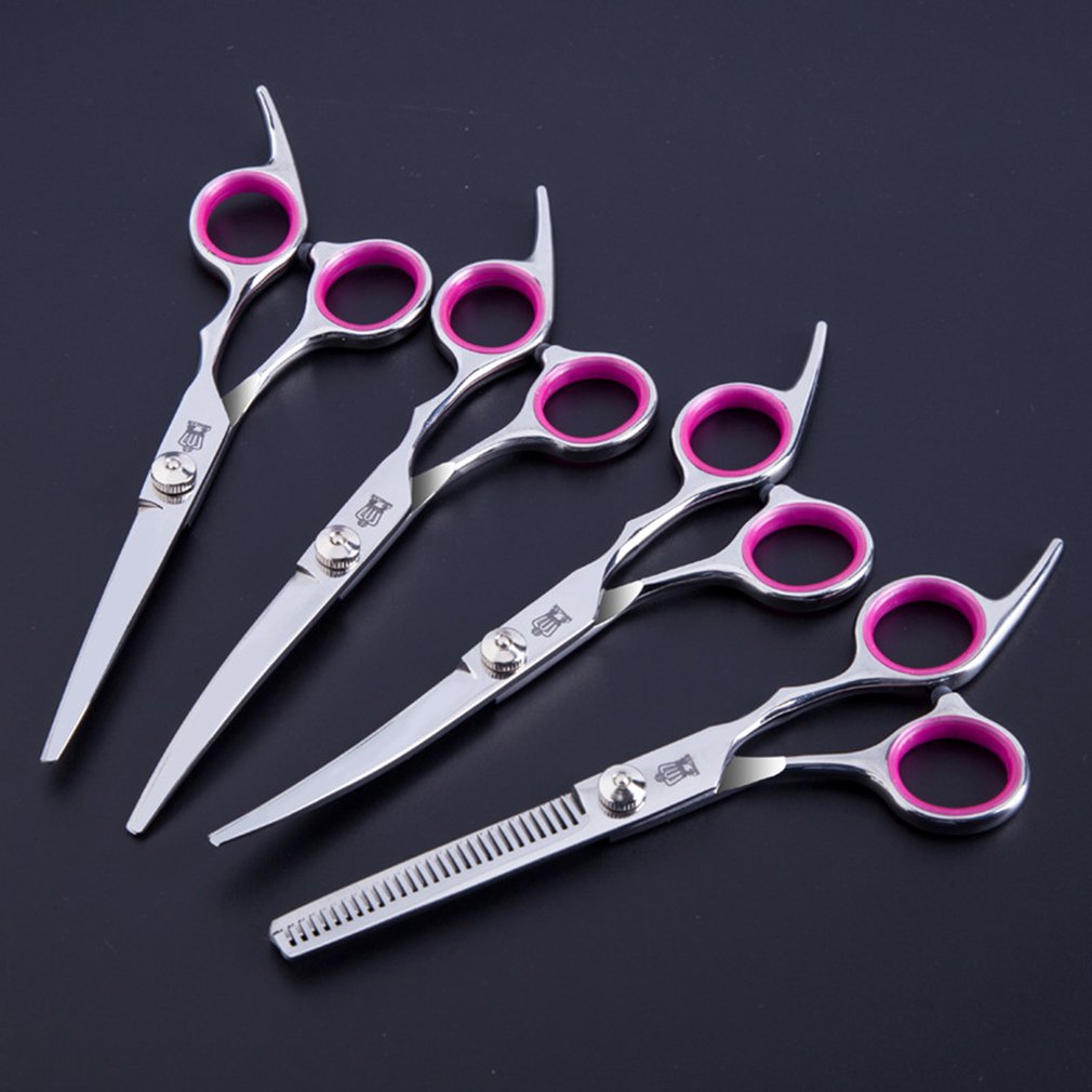 Pet Grooming Scissors Set 6 Inch Dog Scissors Trimming Shears Pet Grooming Tools Shearing Shears Haircut Set