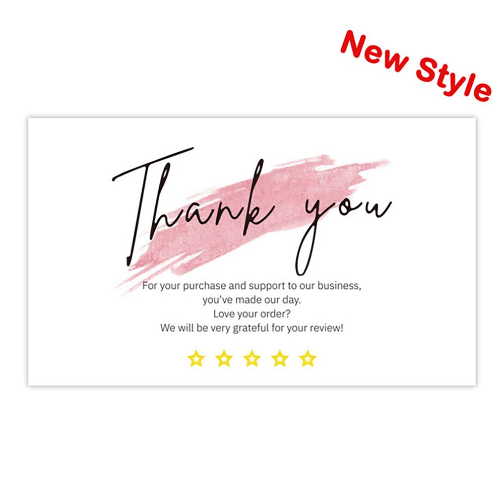 10-30pcs Thank You For Your Order Mini Card Pack Thank You For Supporting Small Business Card Multipack Small Business Note Card: QY951 / 10pcs