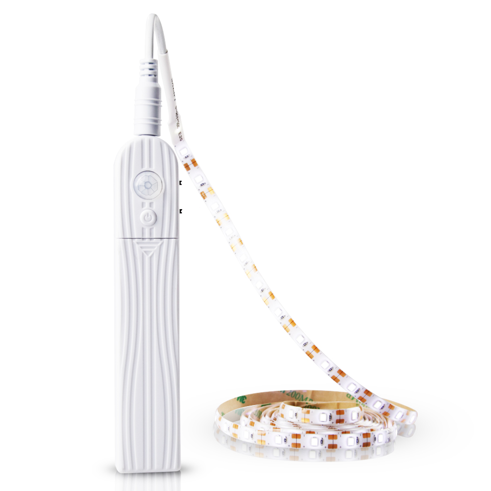 5M USB Tira led Stripe Light Waterproof Flexible Lamp Tape Motion Sensor Kitchen Closet Cabinet Stair Night Light Led Lamp Strip: Motion Sensor Strip / Cold White / 2M 120leds