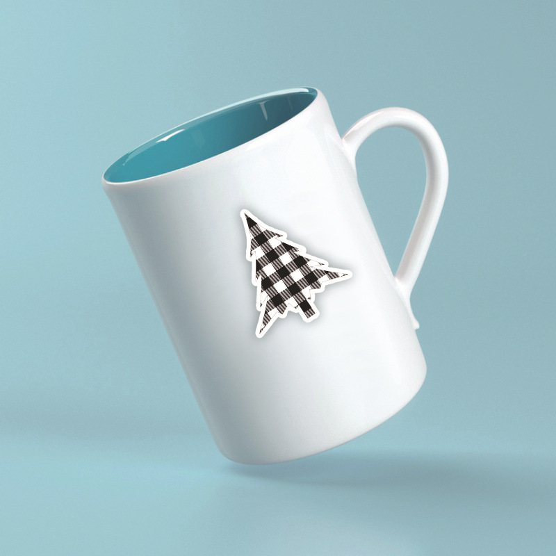 Td  zw 50 stück schwarz-weiße schachbrettaufkleber für koffer, skateboard, laptop, gepäck, handy, auto, styling, diy-aufkleber