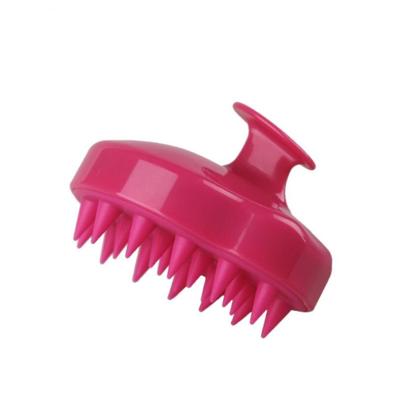 Cepillo de silicona para masaje de cuero cabelludo, cepillo para lavado de pelo, ducha, Spa, adelgazante, 1 unidad