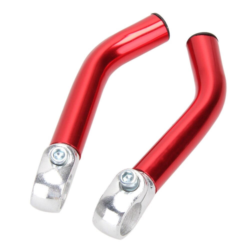 1Pair Bike Rest Handlebar Extender 15cm Aluminum Bicycle Bent Horn Ends for 22.2cm Handle Bar Riding Cycling Parts: Red