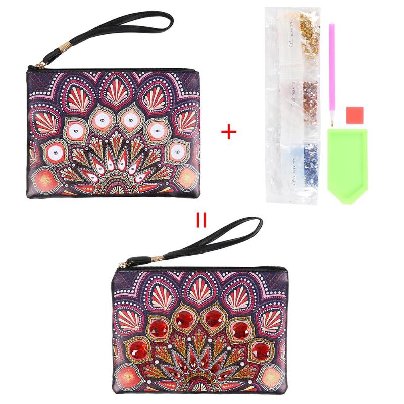 DIY Diamond Painting Wristlet Wallet Butterfly Special Shaped Embroidery Cross Stitch Wallet For Women Christmas: I