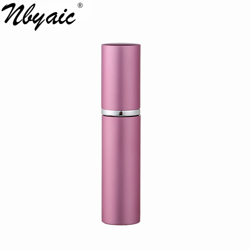 Nbyaic perfume bottles, 5ml portable high-end sample glass, empty bottle dispenser, travel small spray bottle 1pcs: Pink