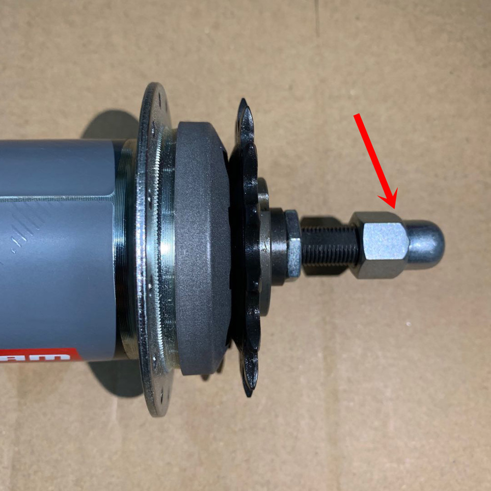 2Pcs Fiets Hub Moer Voor Sram Interne Verschuiven Snelheid Moer DD3 3-Speed 8-Vliegwiel Bike Interne variabele Snelheid Moer Cover M10x1