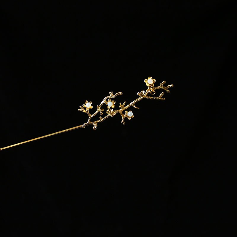 Ancient style Hairpin Hair Stick Step shake Hanfu accessories Headwear Super fairy Kanzashi Long Tassel Handwork Hair Ornaments: Gold  C