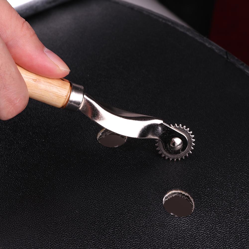 1/2 pièces point cuir couture entretoise surpoint roue Awl poinçon trou bricolage artisanat couture outil maroquinerie fournitures