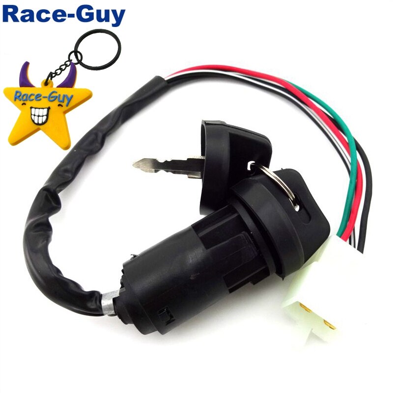 4 Pin Wire Ignition Key Switch For Chinese ATV Quad 4 Wheeler Go Kart Taotao Sunl Roketa Kazuma 50cc 70cc 90cc 110cc 125cc
