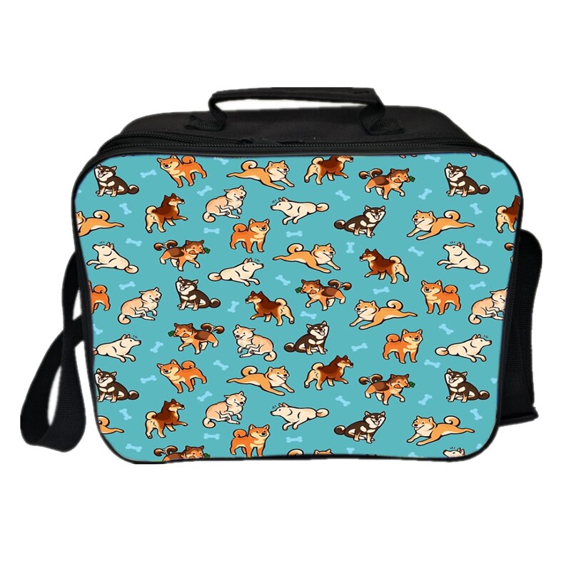 Kawaii Cute Shiba Inu Lunch Bag Picnic Insulation Bag Men Women Boys Girls Tote Cooler Beautiful Portable Lunch Box: 7