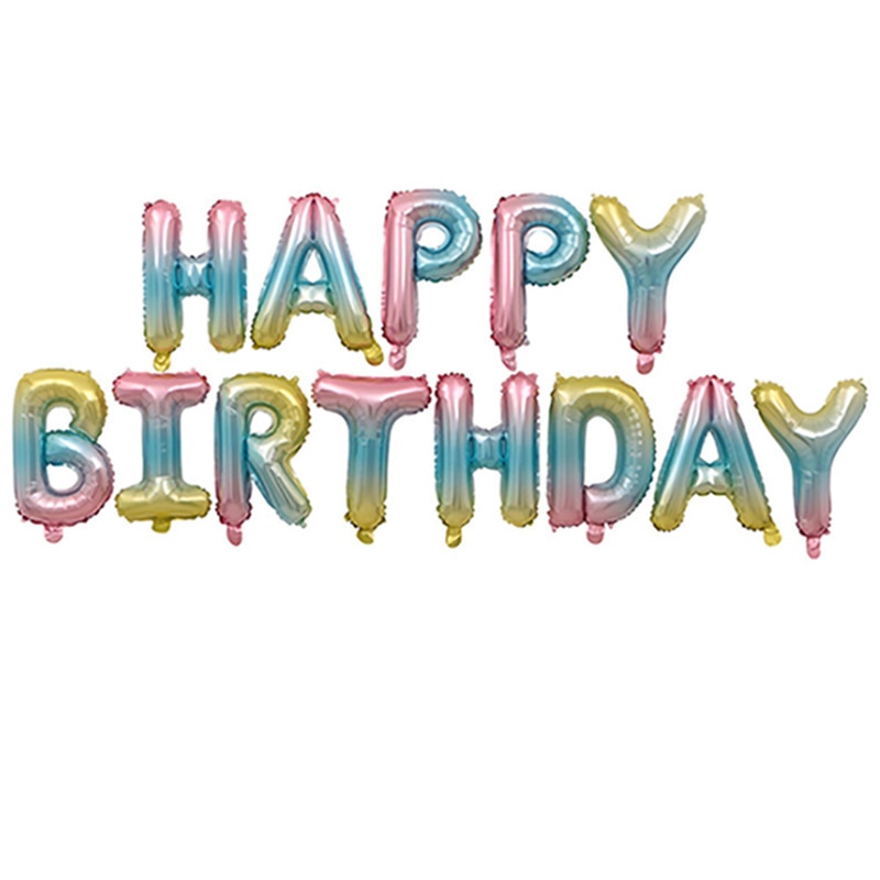 Birthday Party Decorations Kids Baby Adult HAPPY BIRTHDAY Balloons Decoration Aluminium Film Balloons for Birthday