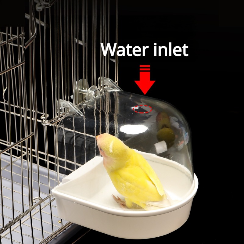 Vogel Badewanne Dusche Kasten Kunststoff fallen Wasser Badewanne für Haustier Vogel Schüssel Papageien Sittich Hängen Vogelbad KäFeige zubehör