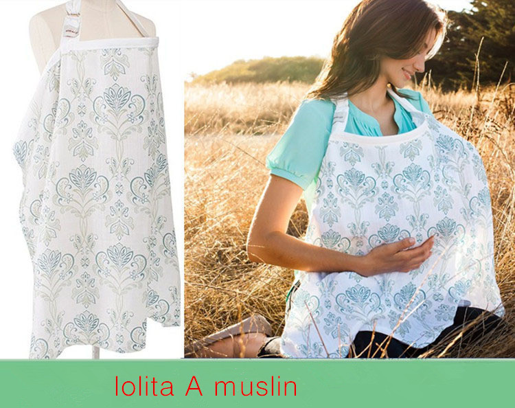 Udder Covers Borstvoeding Verpleging Cover Privacy Babyvoeding Schort Katoen Kind Ademend Doek Babyfoon Hals Cover: Lotalia A muslin