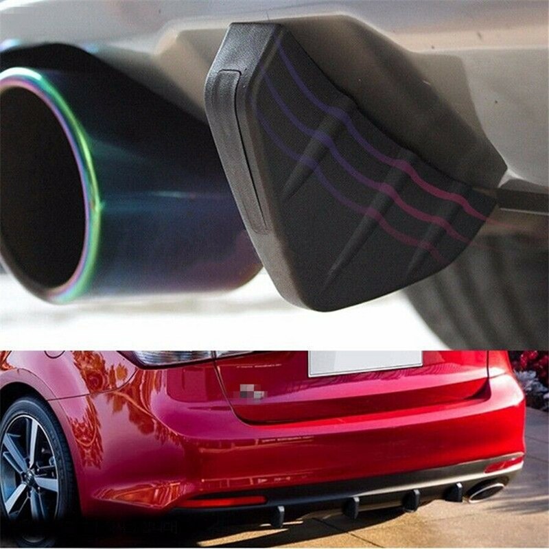 Difusor de parachoques inferior trasero de coche Universal estilo carbono 4 Uds.