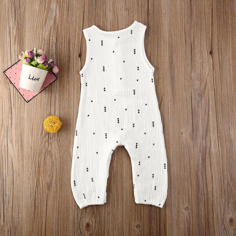 0-24M bebé niñas niño chico chaleco sin mangas mameluco trajes de verano ropa