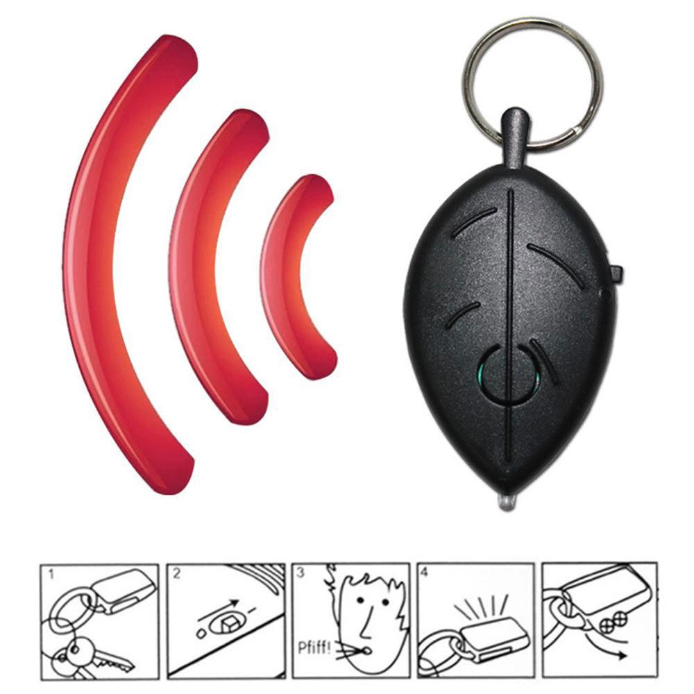 Voice Control Mini Key Finder Ring Anti Verloren Blad Fluitje Key Finder Knipperende Piepen Afstandsbediening Tas Portemonnee Locator Anti Verloren apparaat