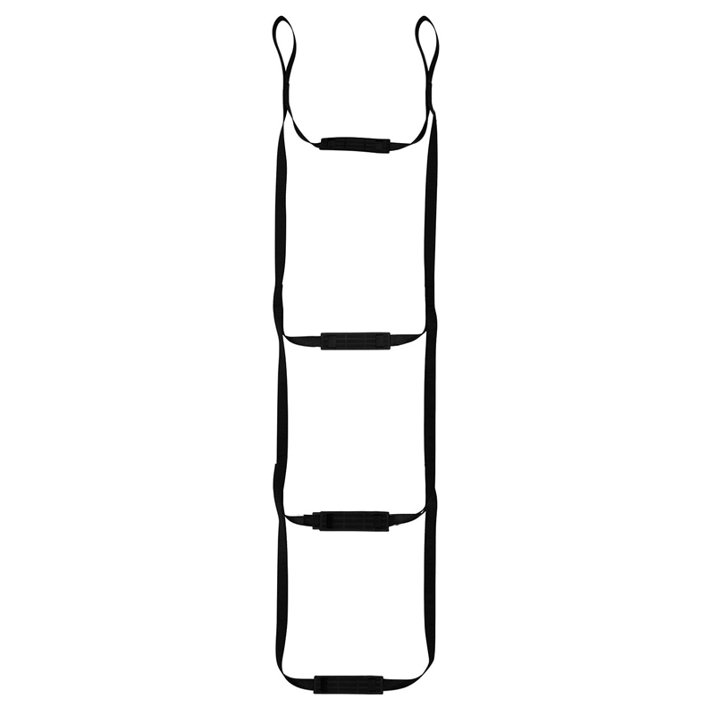 Portable Hunting Tree Climbing Aider with Anti-Skidding Steps Climbing Rope Ladder for Rock Climbing Caving Canyoning: light green