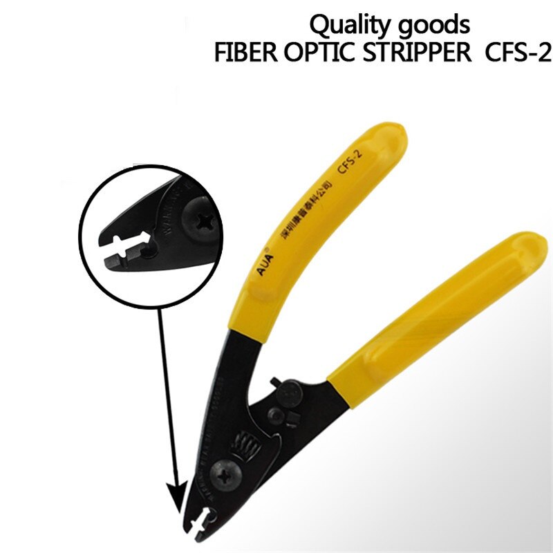 Fiberoptisk sæt værktøjer ftth splejsningsfiberstripper + fc -6s fiberkløver og værktøjspose kit