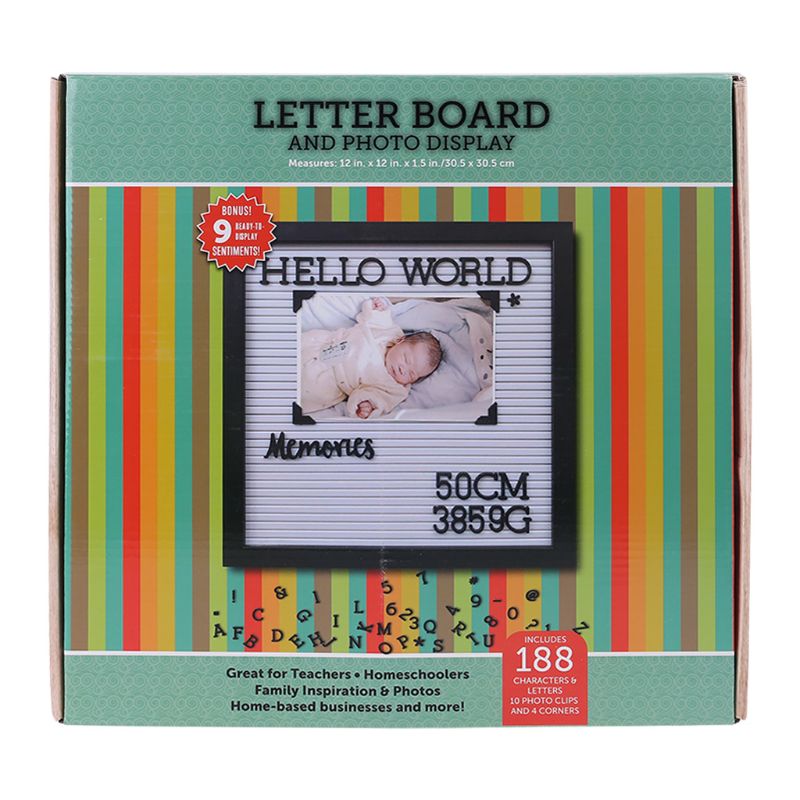 12X12 Inch Voelde Brief Board Met Frame Voorgesneden Letters Foto Voor Hangers Thuis Muur Decor Handgemaakte