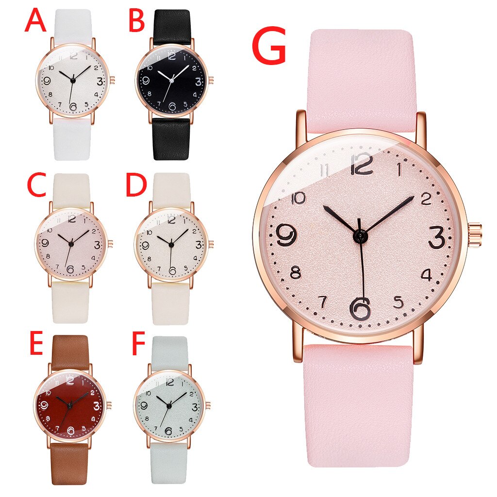 Luxe Vrouwen Polshorloge Casual Quartz Lederen Band Newv Band Jurk Horloge Dames Analoge Horloge Dames Horloge