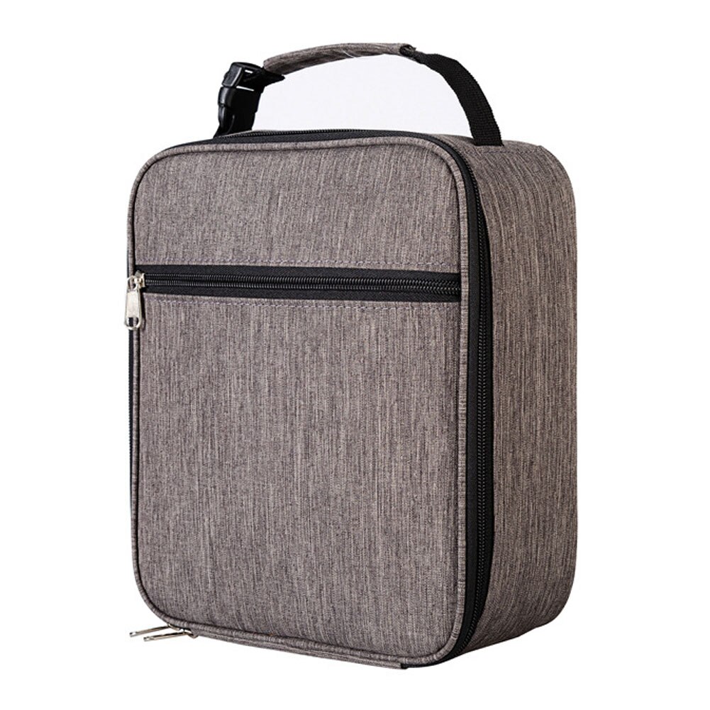 Pranzo al sacco portatile nuovo pranzo al sacco isolato termicamente borsa termica borsa Bento Pouch contenitore per la cena borse per la conservazione degli alimenti scolastici: Deep Grey