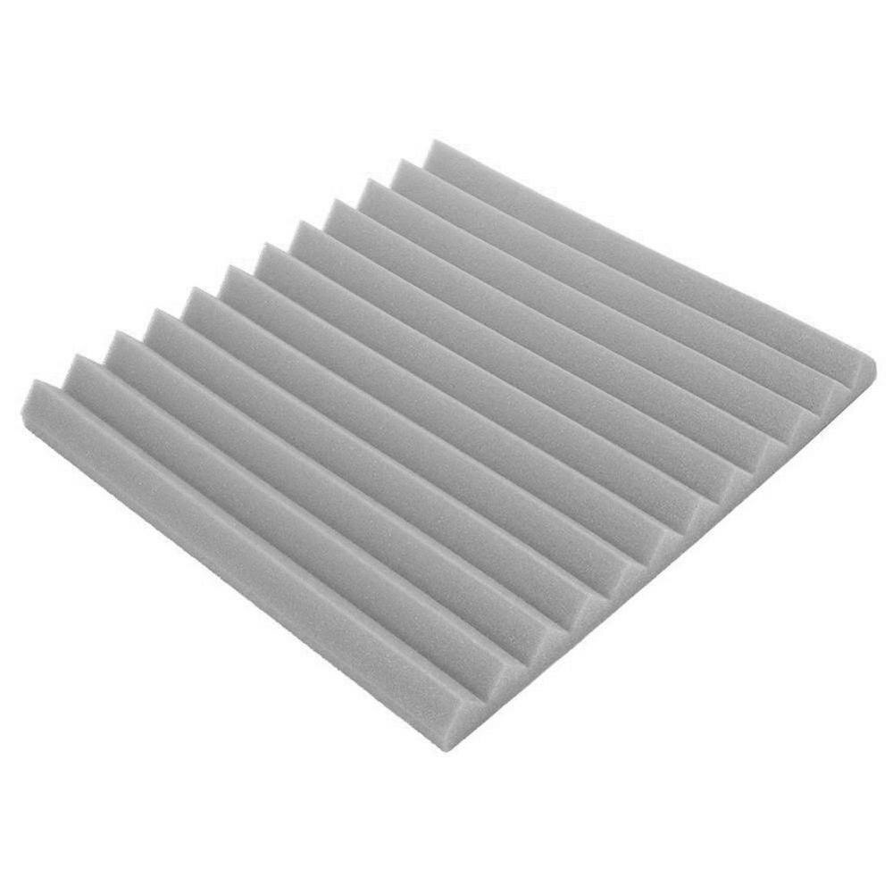 Lydisolering akustisk studie absorberende kile skumpaneler væg egnet 12 " fliser  x 1 " x studie til lyd 12 "  k9 p 0: Grå