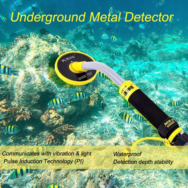 Pi-Iking 750 30M Targeting Pinpointer Puls Inductie (Pi) onderwater Metaaldetector Waterdicht Vibrator Met Led Licht