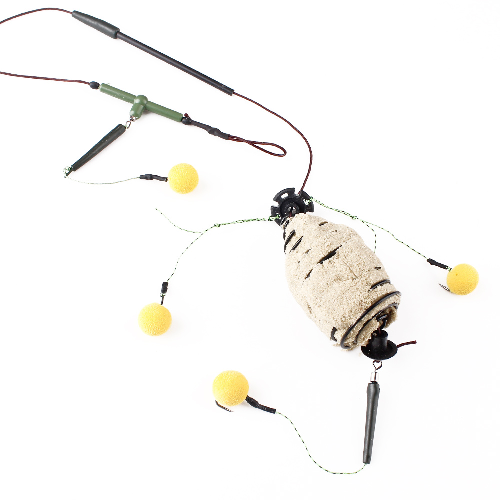 Fish king 30-80g karpe fiske agn bur linje gruppe høy karbon stål metall mater krok synkende kunstig sluk tilbehør