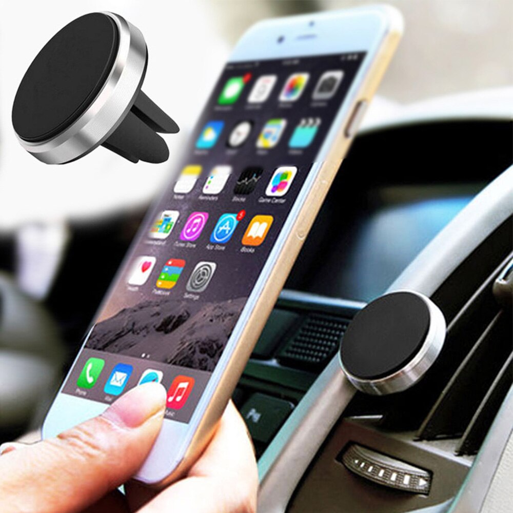 Soporte magnético para teléfono, accesorios para coche, Mini soporte magnético para rejilla de ventilación para IPhone 11, Xiaomi Note 8, Huawei, Samsung en GPS para coche