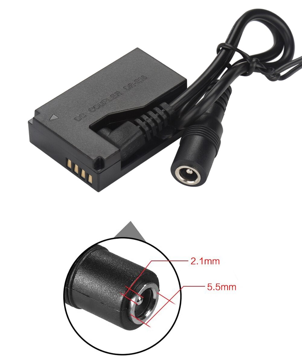 ACK-E15 chargeur Caméra adaptateur secteur + DR-E15 AC/Coupleur CC LP E12 LP-E12 batterie factice pour Canon EOS-100D kiss x7 EOS 100D Rebelle