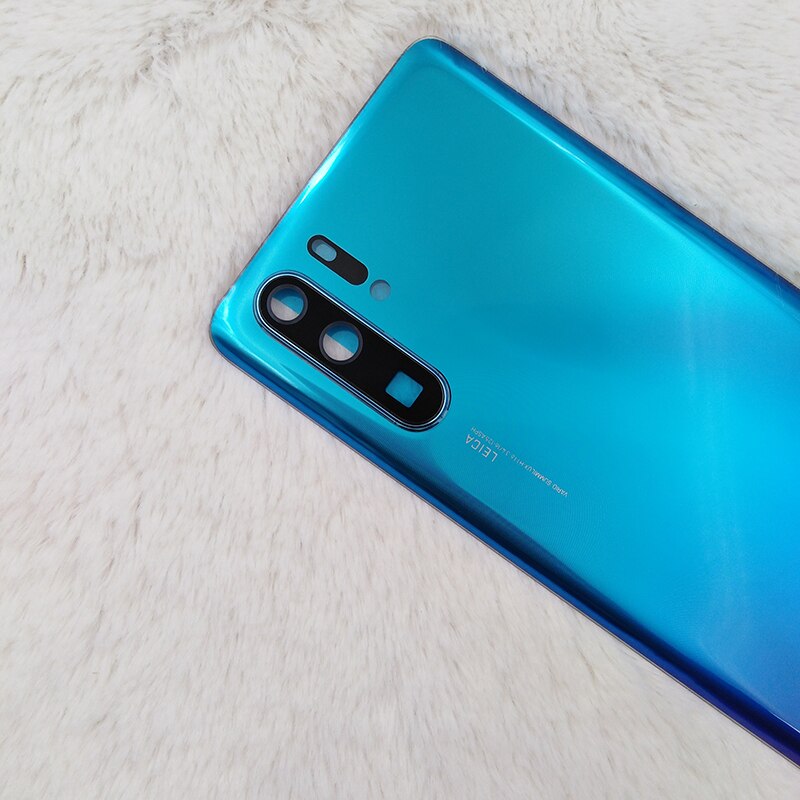 Originele Huawei P30/P30 Pro Glas Terug Batterij Cover Achterdeur Behuizing Case Vervangende Onderdelen Voor P30 P30Pro &amp; camera Lens Frame
