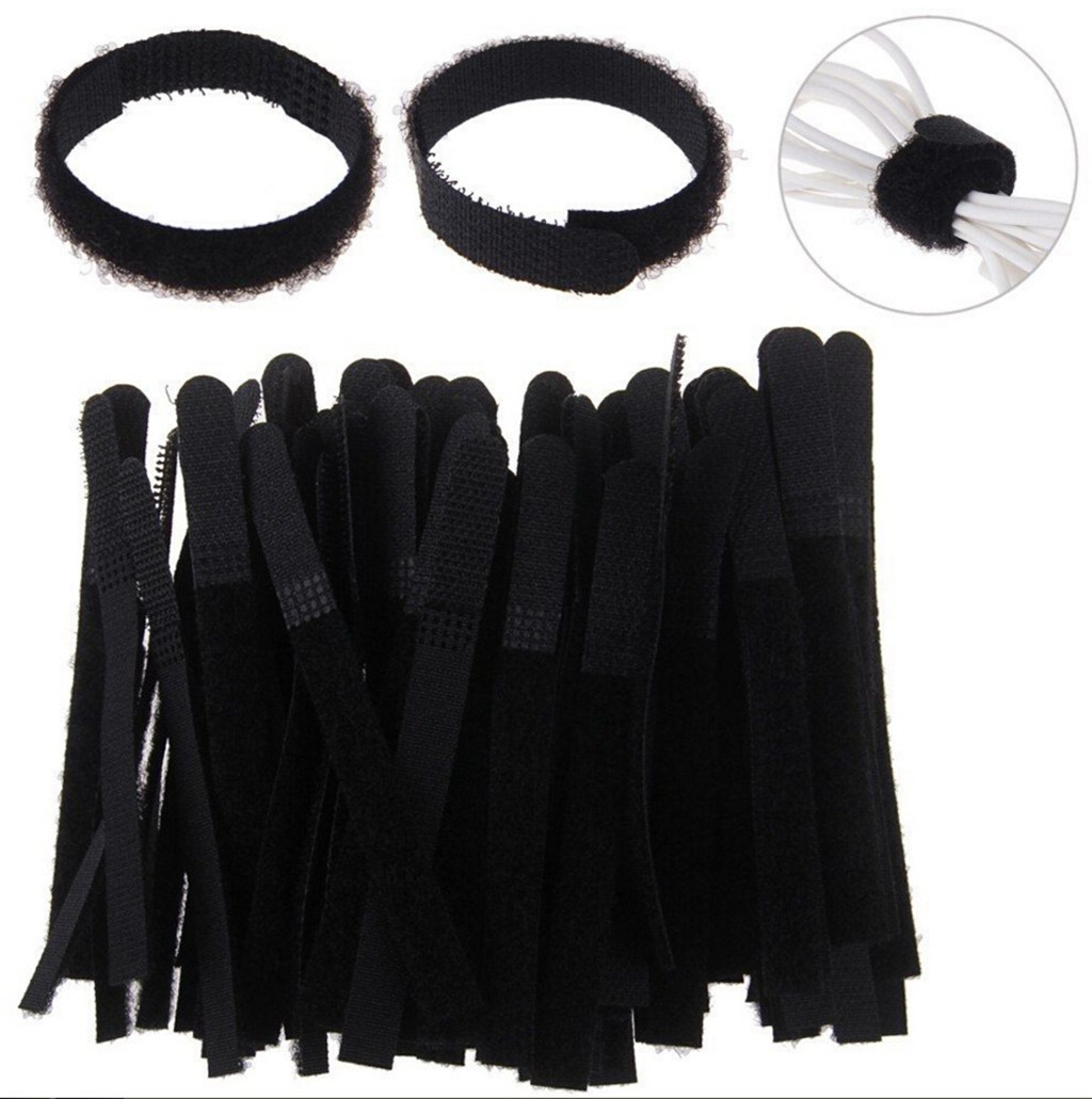 Reusable Fastening Cable Ties Cable Strips Multipurpose Securing Wire Organizer Cord Rope Holder Adjustable Wire Organizer