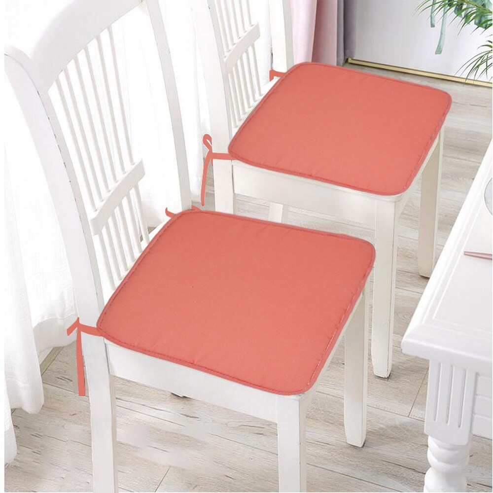 Chair Cushion Square Seat Pad Chair Pad Outer Shell Filling Dining Chair Cushion with Ties Seat Cushion Non Slip Dinging Chair