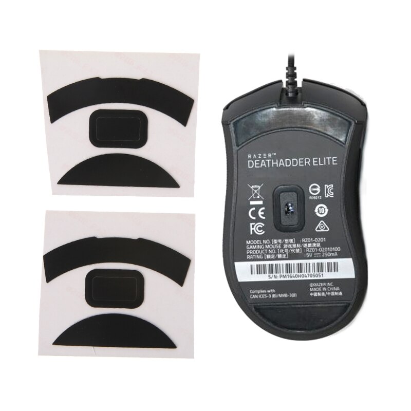 2 sæt 0.6mm udskiftning af musefødder skøjter til razer deathadder elite
