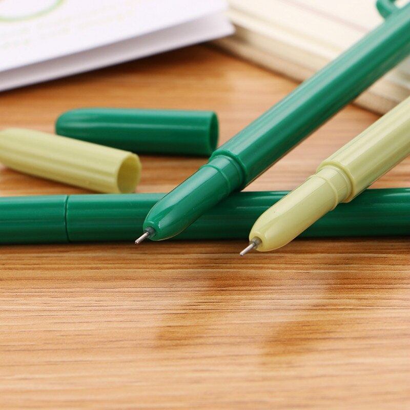 1pcs Cartoon Cactus Style Pen Out of Pencil Case Write Easy and Smooth Pencil Bag Stationery School Supplies
