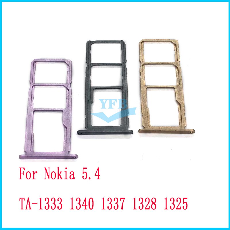 Sim Kaart Lade Houder Voor Nokia 4.2 5.3 5.4 Sd Memory Reader Socket Adapter Vervangende Onderdelen: 5.4 gold