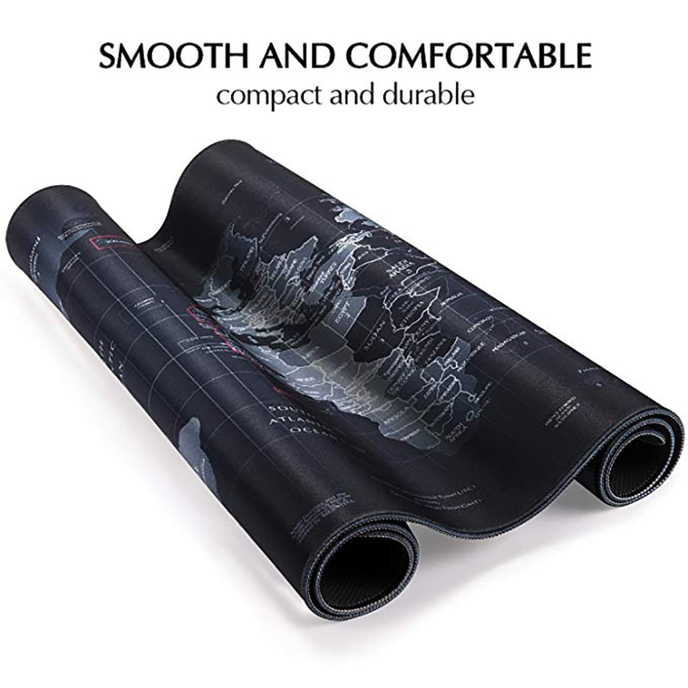 Gaming Mouse Large World Map rubber mouse pad computer game tablet mouse pad with edge locking Computer Mouse Mat